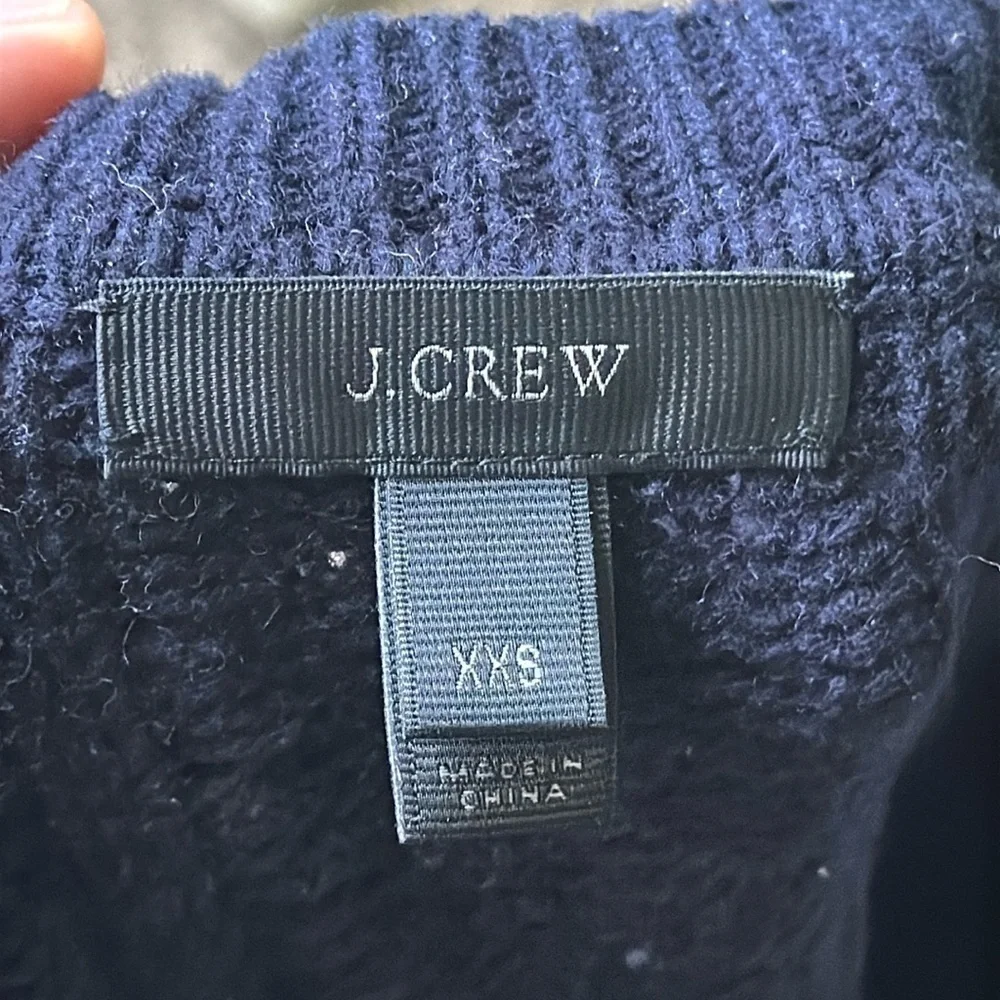 J.CREW Women’s Cable Knit Crew Neck Sweater Size XXS